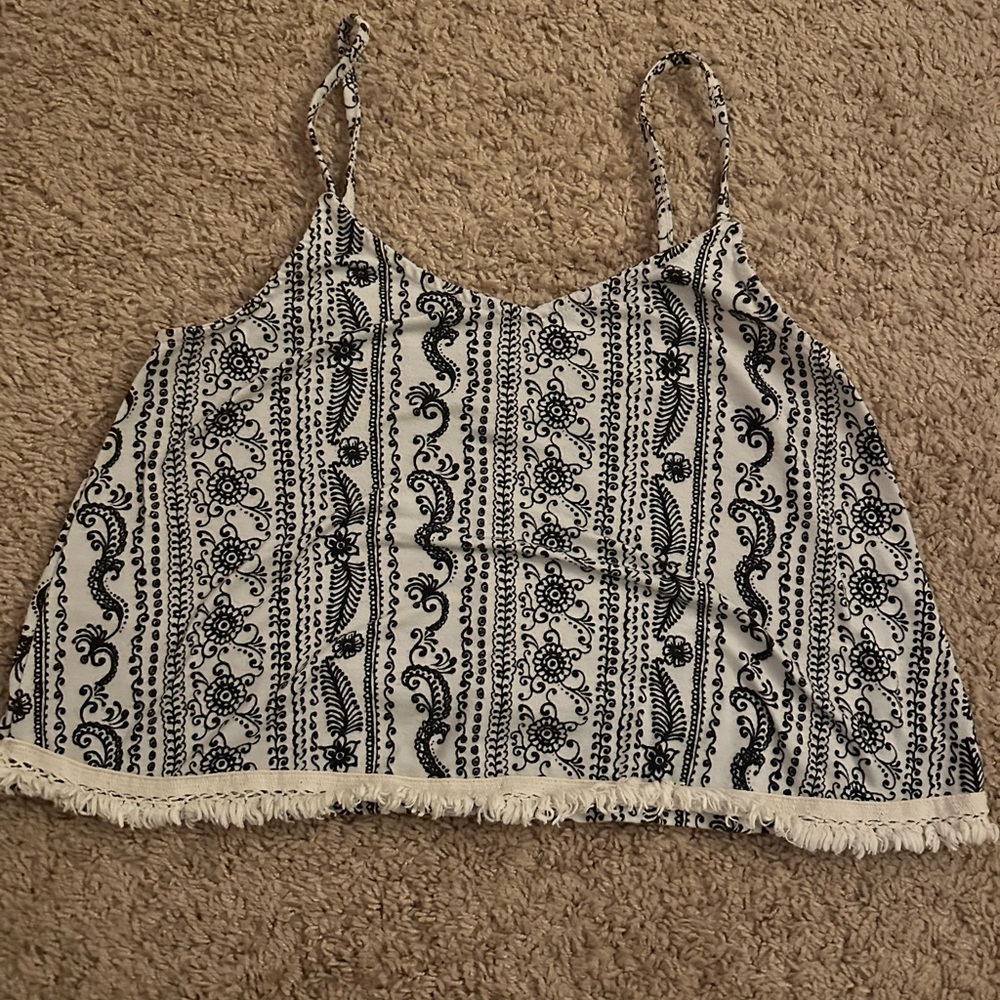 Charlotte Russe patterned tank top
